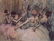 Edgar Degas Dance behind the curtain USA oil painting reproduction